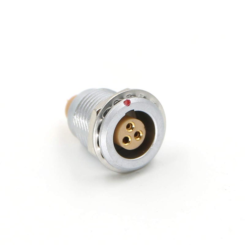 DRRI 1B 3Pin Panel Mount Socket Egg Push Pull self Locking Solder Connector - Image 1